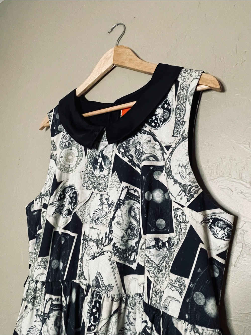 ModCloth Whimsy Without End A-Line Dress in Tarot Card Print EUC Size XL - Picture 4 of 12